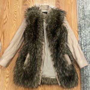 Faux fur coat